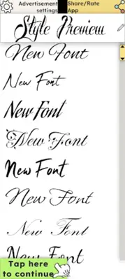 Lettering Font Design android App screenshot 7